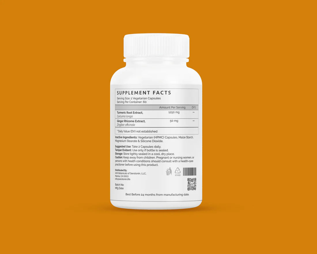Ayurvedic Turmeric Ginger Supplement Facts
